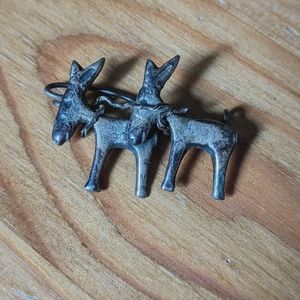 Vtg Mexican Burros Pin